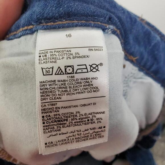 Old Navy Jeans Womens 16 Kicker Bootcut Raw Hem Extra High Rise Modest Office - Picture 11 of 12